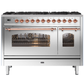 ILVE Milano 120cm 7 Burner Gas Hob Double Oven Dual Fuel Range Cooker