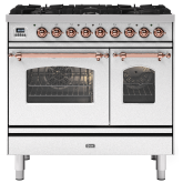 ILVE Milano 90cm 6 Burner Gas Hob Double Oven Dual Fuel Range Cooker