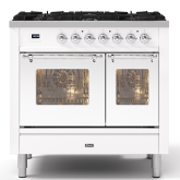 ILVE Milano 90cm 6 Burner Gas Hob Double Oven Dual Fuel Range Cooker