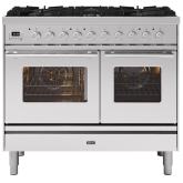 ILVE Roma 100cm 6 Burner Gas Hob Double Oven Dual Fuel Range Cooker