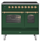 ILVE Milano 90cm 6 Zone Induction Hob Double Oven All Electric Range Cooker