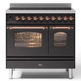 ILVE Milano 90cm 6 Zone Induction Hob Double Oven All Electric Range Cooker
