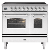 ILVE Milano 90cm 6 Zone Induction Hob Double Oven All Electric Range Cooker