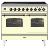ILVE Milano 100cm 6 Zone Induction Hob Double Oven All Electric Range Cooker