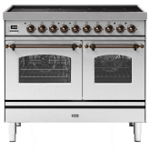 ILVE Milano 100cm 6 Zone Induction Hob Double Oven All Electric Range Cooker
