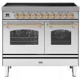 ILVE Milano 100cm 6 Zone Induction Hob Double Oven All Electric Range Cooker