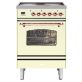 ILVE Milano 60cm 4 Zone Induction Hob Single Oven All Electric Mini Range Cooker