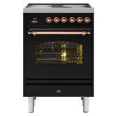 ILVE Milano 60cm 4 Zone Induction Hob Single Oven All Electric Mini Range Cooker
