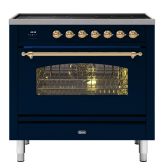 ILVE Milano 90cm 6 Zone Induction Hob Single Oven Dual Fuel Range Cooker