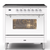 ILVE Milano 90cm 6 Zone Induction Hob Single Oven Dual Fuel Range Cooker