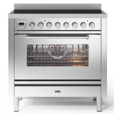 ILVE Roma 90cm 6 Zone Induction Hob Single Oven All Electric Range Cooker