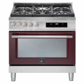 Lofra Italia 90cm 5 Burner Gas Hob Single Oven Dual Fuel Range Cooker