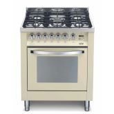Lofra Rainbow 70cm 5 Burner Gas Hob Single Oven Dual Fuel Range Cooker