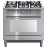 Lofra Professional 90cm 6 Burner Gas Hob Single Oven Dual Fuel Range Cooker