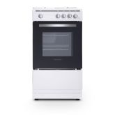 Montpellier MSG50W/GR 50cm 4 Burner Gas Hob Single Oven Gas Cooker