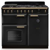 Rangemaster Classic Deluxe 100cm Gas Hob Double Oven Dual Fuel Range Cooker