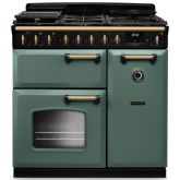 Rangemaster Classic Deluxe 90cm Gas Hob Double Oven Dual Fuel Range Cooker