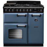 Rangemaster Classic Deluxe 90cm Gas Hob Double Oven Dual Fuel Range Cooker
