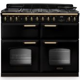Rangemaster Classic Deluxe 110cm Gas Hob Triple Oven Dual Fuel Range Cooker