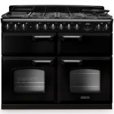 Rangemaster Classic Deluxe 110cm Gas Hob Triple Oven Dual Fuel Range Cooker