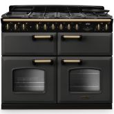 Rangemaster Classic Deluxe 110cm Gas Hob Triple Oven Dual Fuel Range Cooker