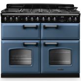 Rangemaster Classic Deluxe 110cm Gas Hob Triple Oven Dual Fuel Range Cooker
