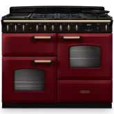 Rangemaster Classic Deluxe 110cm Gas Hob Double Oven Dual Fuel Range Cooker