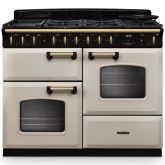 Rangemaster Classic Deluxe 110cm Gas Hob Double Oven Dual Fuel Range Cooker