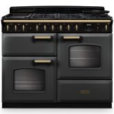 Rangemaster Classic Deluxe 110cm Gas Hob Double Oven Dual Fuel Range Cooker