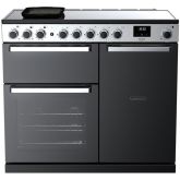Rangemaster Edge Deluxe 100cm 5 Zone Induction Double Oven Electric Range Cooker