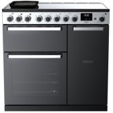 Rangemaster Edge Deluxe 90cm 5 Zone Induction Double Oven Electric Range Cooker