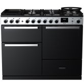 Rangemaster Edge Deluxe 110cm 7 Burner Gas Hob Double Oven Dual Fuel Range Cooker