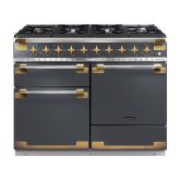 Rangemaster Elise Luxe 110cm 6 Burner Gas Hob Double Oven Dual Fuel Range Cooker