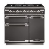Rangemaster Elise 90cm 5 Burner Gas Hob Double Oven Dual Fuel Range Cooker