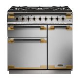 Rangemaster Elise Luxe 90cm 5 Burner Gas Hob Double Oven Dual Fuel Range Cooker