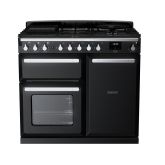 Rangemaster Estel Deluxe 100cm 5 Ring Gas Hob Double Oven Dual Fuel Range Cooker