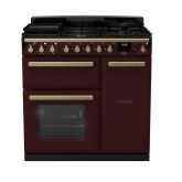 Rangemaster Estel Deluxe 90cm 5 Burner Gas Hob Double Oven Dual Fuel Range Cooker