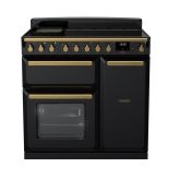Rangemaster Estel Deluxe 90cm 5 Zone Induction Double Oven Electric Range Cooker