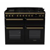 Rangemaster Estel Deluxe 110cm 7 Ring Gas Hob Triple Oven Dual Fuel Range Cooker