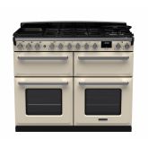 Rangemaster Estel Deluxe 110cm 7 Ring Gas Hob Triple Oven Dual Fuel Range Cooker