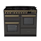 Rangemaster Estel Deluxe 110cm 7 Ring Gas Hob Double Oven Dual Fuel Range Cooker