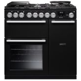 Rangemaster Nexus 90cm 5 Burner Gas Hob Double Oven Dual Fuel Range Cooker