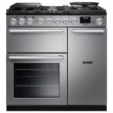 Rangemaster Nexus 90cm 5 Burner Gas Hob Double Oven Dual Fuel Range Cooker