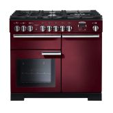 Rangemaster Professional Deluxe 100cm Gas Hob Double Oven Dual Fuel Range Cooker