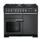 Rangemaster Professional Deluxe 100cm Gas Hob Double Oven Dual Fuel Range Cooker