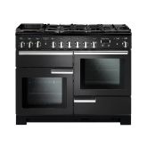 Rangemaster Professional Deluxe 110cm 7 Burner Hob 2 Oven Dual Fuel Range Cooker