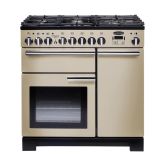 Rangemaster Professional Deluxe 90cm Gas Hob Double Oven Dual Fuel Range Cooker