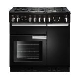 Rangemaster Professional+ 90cm 5 Ring Gas Hob Double Oven Dual Fuel Range Cooker