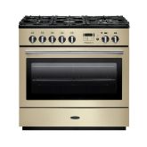 Rangemaster Professional+FX 90cm 5 Burner Hob Single Oven Dual Fuel Range Cooker