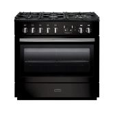Rangemaster Professional+FX 90cm 5 Burner Hob Single Oven Dual Fuel Range Cooker